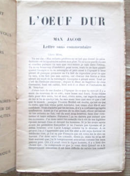 L'Oeuf dur. N° 1 [mars 1921] -n° 16, été 1924.- Collection complète.. Georges Duvau, Gérard Rosenthal, Pierre Villoteau, Jean Albert-Weil.