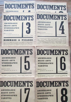 Documents. Doctrines, Archéologie, Beaux-Arts, Ethnographie. DOCUMENTS (revue) - BATAILLE (Georges)