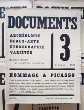 Documents. Doctrines, Archéologie, Beaux-Arts, Ethnographie. DOCUMENTS (revue) - BATAILLE (Georges)