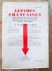 Lettres fran&ccedil;aises. Cahiers trimestriels de litt&eacute;rature fran&ccedil;aise, &eacute;dit&eacute;s par les soins de la revue SUR. Collection compl&egrave;te.. CAILLOIS (Roger) - ...