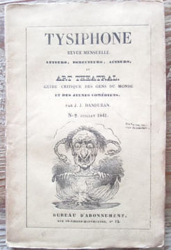 TYSIPHONE. Revue mensuelle : Auteurs, Directeurs, Acteurs et Art théâtral, Guide critique des gens du monde et des jeunes comédiens.. TYSIPHONE. - ...