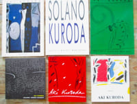 AKI KURODA : Lot de 6 catalogues chez Adrien Maeght.