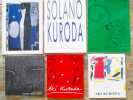 AKI KURODA : Lot de 6 catalogues chez Adrien Maeght.. AKI KURODA - M. Duras - M. Pleynet - C. Francblin - Susana Solano - Ph. Lacoue-Labarthe