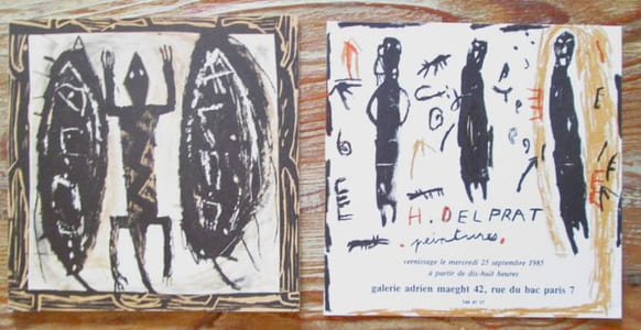 Hélène Delprat : Lot de 3 catalogues chez Adrien Maeght.