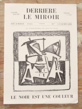Derrière le Miroir n° 1 - Décembre 1946. Le noir est une couleur.. VAN DE VELDE - BONNARD - MATISSE - BRAQUE