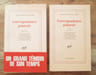 Correspondance g&eacute;n&eacute;rale : Tome 1, 1896-1913 et Tome 2 : 1914-1918.. MARTIN DU GARD (Roger)