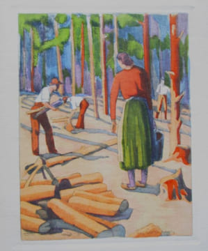 MARIA CHAPDELAINE, récit du Canada français. Compositions originales en couleurs de Eugène CORNEAU.. HEMON (Louis) - CORNEAU (Eugène)