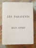 Les paravents.( Exemplaire num&eacute;rot&eacute;). GENET (Jean)