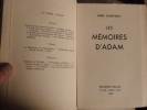 Les Mémoires d'Adam.. Albert-Birot, Pierre