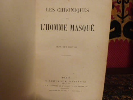 Les chroniques de l'homme masqué. Avec une préface de Jules Vallès.. Bergerat, Emile.