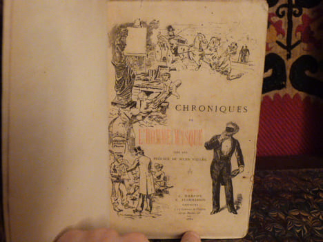 Les chroniques de l'homme masqué. Avec une préface de Jules Vallès.. Bergerat, Emile.