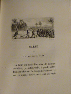 Marie ou le mouchoir bleu. Notice littéraire par Adolphe Racot, Six Compositions par de Sta gravées par Abot.. Béquet, Étienne