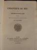 Chronique du Bec et Chroniques de François Carré publiées d'après les manuscrits 5427 et 5428, f. Lat., de la bibliothèque nationale..  Porée, l'abbé