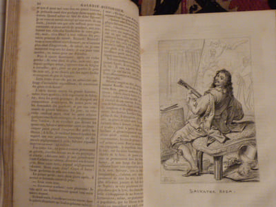 Les Hommes célèbres de l'italie, 28 portrait en pied dessinés par Deveria et gravés sur acier.