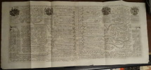Carte généalogique de la maison de Brandebourg avec celle de la maison d'Ascanie, les différentes branches qu'elles ont formé, leurs armes et leurs ...