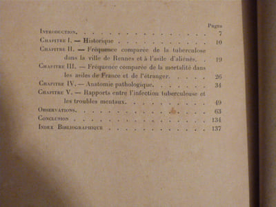 Tuberculose et démence précoce