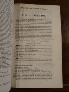 Bulletin de l'association scientifique de France, Mars 1865-Décembre 1867.