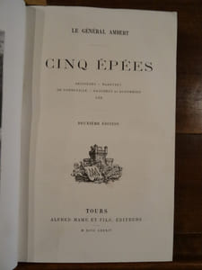 Cinq épées, Bessières, Radetzky, de Gonneville, Dagobert et Dugommier, Le Général Lee.