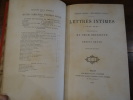 Lettres intimes 1842-1845, précédées de Ma soeur Henriette par Ernest Renan.. Renan, Ernest et Renan, Henriette.