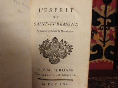 L'esprit de Saint-Evremont.