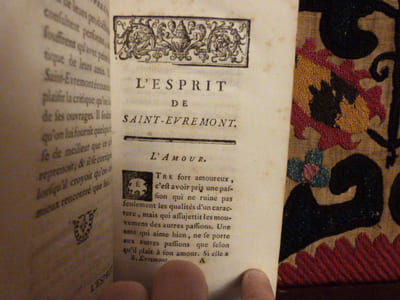L'esprit de Saint-Evremont.