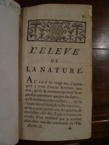 L'élève de la Nature, Nouvelle édition augmentée d'un volume.