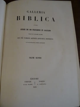 Galleria Biblica, ovvero serie di 90 incisioni in acciaio tolte da celebri quadri dei più famosi artisti antichi e moderni, con illustrazioni ...