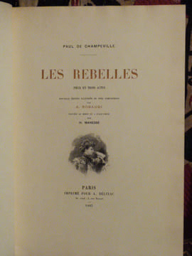 Les rebelles illustré par Robaudi.. Champeville, Paul de.