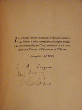 Le Parcours du Haut Rhône ou la Julienne et l'ail Sauvage, texte et croquis pris sur la route. Cingria, Charles-Albert et Monnier, Paul 