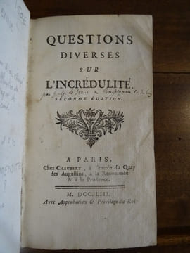 Questions diverses sur l'incrédulité.. Lefranc de Pompignan.