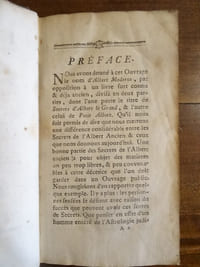 L'Albert Moderne, ou nouveaux secrets éprouvés et licites, recueillis d'après les découvertes les plus récentes. Les uns ayant pour objet de remédier à un grand nombre d'accidens qui intéressent la santé : les autres, quantités de choses utiles à savoir pour les différens besoins de la vie : d'autres enfin, tout ce qui concerne le pur agrément, tant aux champs qu'à la ville. Le tout divisé en trois parties, et rangé par ordre alphabétique et augmenté d'un deuxième supplément.