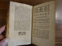 L'Albert Moderne, ou nouveaux secrets éprouvés et licites, recueillis d'après les découvertes les plus récentes. Les uns ayant pour objet de remédier à un grand nombre d'accidens qui intéressent la santé : les autres, quantités de choses utiles à savoir pour les différens besoins de la vie : d'autres enfin, tout ce qui concerne le pur agrément, tant aux champs qu'à la ville. Le tout divisé en trois parties, et rangé par ordre alphabétique et augmenté d'un deuxième supplément.