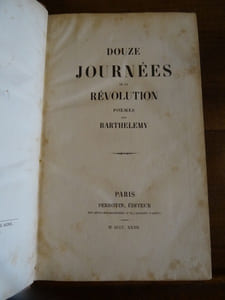 Douze journées de la Révolution, poèmes.