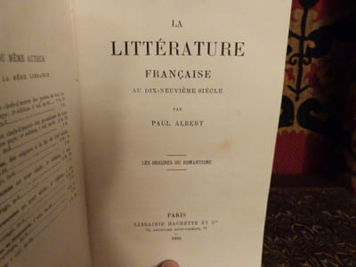 La littérature française au dix-neuvième siècle. Les origines du romantisme.