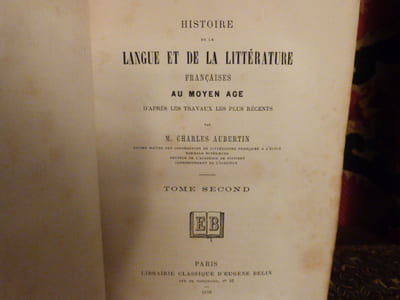 Histoire de la langue et de la littérature française au moyen-âge, d'après les travaux les plus récents.