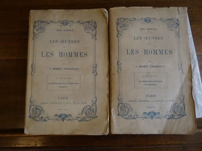 Les Oeuvres et Les Hommes. 1ère partie : Les Philosophes et les écrivains religieux. 2ème partie : Les Historiens politiques et littéraires.
