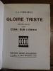  Gloire Triste, Récits Suivis d'un Essai sur l'Ennui. . Powilewicz, A.-J.