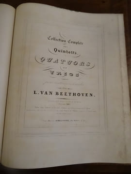 Collection complète des quintetti, quatuors et trios composés pour instrumens à cordes. (violoncelle). Beethoven, Ludwig van