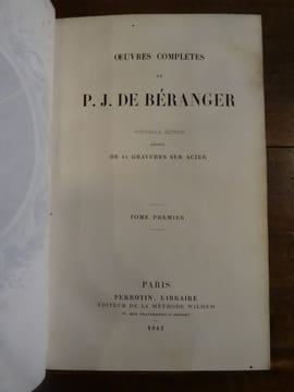 Oeuvres complètes.. Béranger, P.J. de.