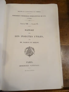 Les Insectes Utiles. Rapport du Jury International. Groupe Viii, classe 83.