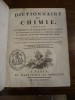 Dictionnaire de Chimie, contenant la théorie et la pratique de cette science, son application à la physique, à l'histoire naturelle, à la médecine, et ...