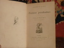 Poésies Posthumes, Préface par Edmond Rousse.. La Fuye, Gaston de