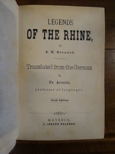 Legends of the Rhine. Translated from the German by Fr. Arnold.