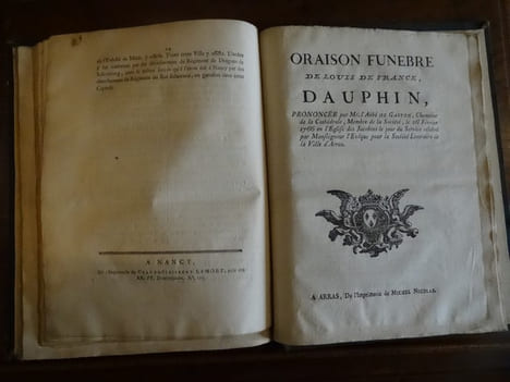 Recueil de 6 pièces d'oraisons funèbres, de Mandements et d'honneurs concernant la mort du cardinal de Fleury et de Louis de France Dauphin dans une ...
