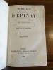 Mémoires de Madame d'Epinay, édition nouvelle et complète avec des additions, des notes et des éclaircissements inédits par M. Paul Boiteau.. Boiteau, ...