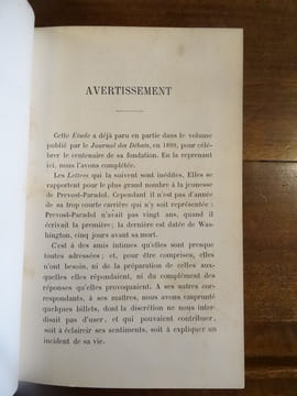 Prévost-Paradol, Etude suivie d'un choix de lettres.. Gréard, Octave