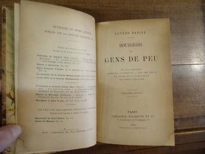 Bourgeois et Gens de Peu, Un juif Polonais [Salomon Maimon], Bourgeois d'Autrefois [La Famille Gothe], Une Ame Simple [William Lawrence], Un évadé de la civilisation [John Nelson], les Gueux d'Espagne [Lazarillos de Tormes].