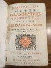Compendiara Graecae Grammatices Institutio in usum seminari patavini. [Abrégé de grammaire grec utilisé au séminaire de Padoue]. 