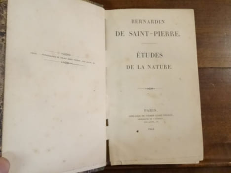 Études de la Nature. Bernardin de Saint-Pierre