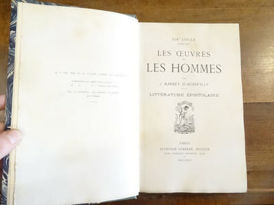 XIXè Siècle (deuxième série), Les Œuvres et les Hommes : Littérature Épistolaire. 